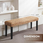 Solid Wood Acacia Indoor Bench - Image 2