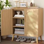 15.7"D Rattan Buffet Sideboard Cabinet - Image 6