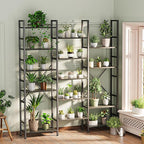 SUPERJARE Triple Bookshelf, Bookcase - Image 2