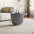 Round Marble Coffee Table Set of 2, 2 Piece White Coffee Table and End Table - Image 7