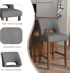 VKNOW Bar Stools Set of 2, Modern Counter Stools - Image 8