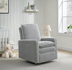 Oxford Baby Uptown Power Recliner/Glider, Ash Gray - Image 2