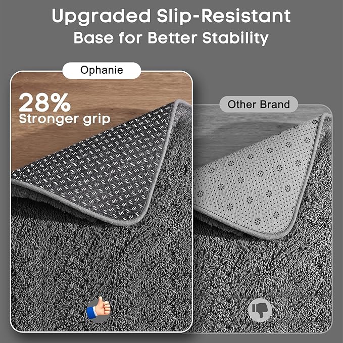Ophanie Small Rug Washable Non Slip Throw Bedside Area Rugs, Fluffy Soft Mini - Image 4