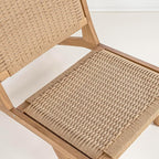 JONATHAN Y Parker 23.6" x 36.2" Solid Teak Wood Woven Yarn Accent Bohemian - Image 6