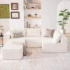 Weture 135.4" Cloud Couch Sectional, Modular Sectional Sofa - Image 2
