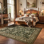 Area Rugs for Living Room, Washable 5x7 Area Rug for Bedroom, Retro Floral - Image 5