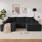 Weture 108” Modular Sectional Couches, Modern Modular U-Shape Sofa - Image 8