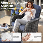 ovios 3-Piece Patio Furniture Set, Outdoor Wicker Sofa - Image 5