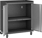 Manhattan Comfort Fortress Rolling 2 Door Garage Storage Cabinet - Image 6