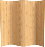 7 ft. Tall Reversible Bamboo Wave Screen by RedLantern