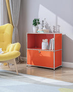 32.5-Inch Flip-Top Side Table & Buffet Cabinet - Image 8