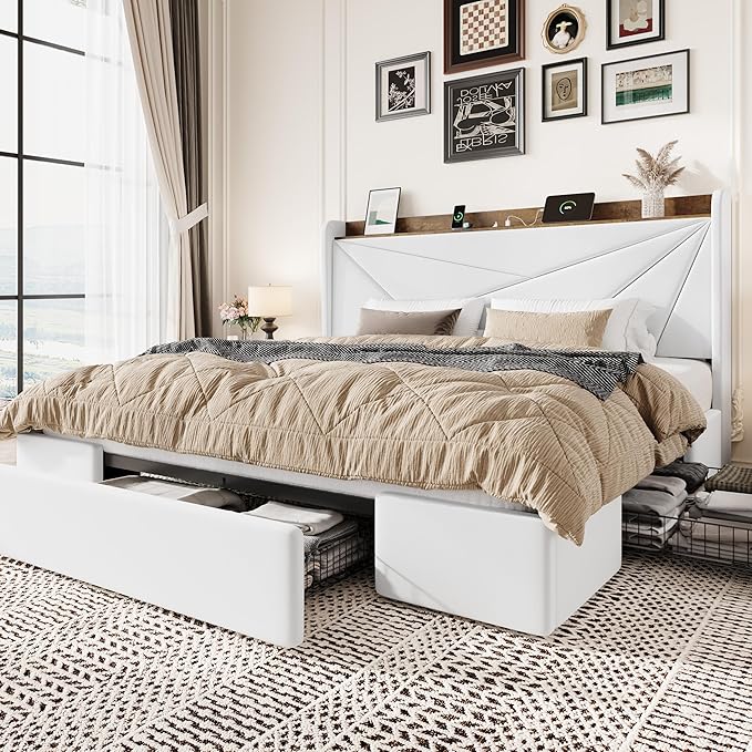 SHA CERLIN King Size Bed Frame by SHACERLIN