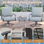 HOMREST Outdoor Swivel Rocker Patio Chairs - Image 5