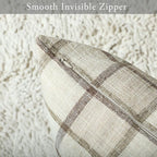 Stellhome Pack of 2 Faux Linen Buffalo Check Throw Pillow Covers, Farmhouse - Image 3