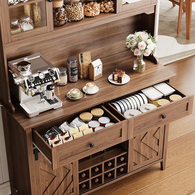 Garvee 72" Farmhosue Bar Cabinet - Image 6