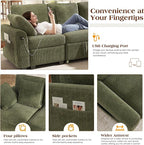 Ihanherry 83-inch 5-Seater Large Sectional Sofa Bed - Image 6