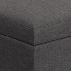 SIMPLIHOME Owen Coffee Table Storage Ottoman - Image 9