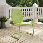 Crosley Furniture Griffith Outdoor Chair, Retro Metal Patio Chairs - Image 9