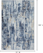 6x9 Area Rugs Washable Rug: Large Modern Abstract Living Room Rug Soft - Image 2