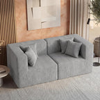 MONVANE 75" Loveseat Sofa, Comfy Chenille Cloud Couch - Image 5