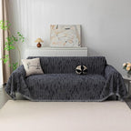 MYSKY HOME Couch Covers for 2 Cushion Couch Sofa, Chenille L Shape Sectional - Image 2