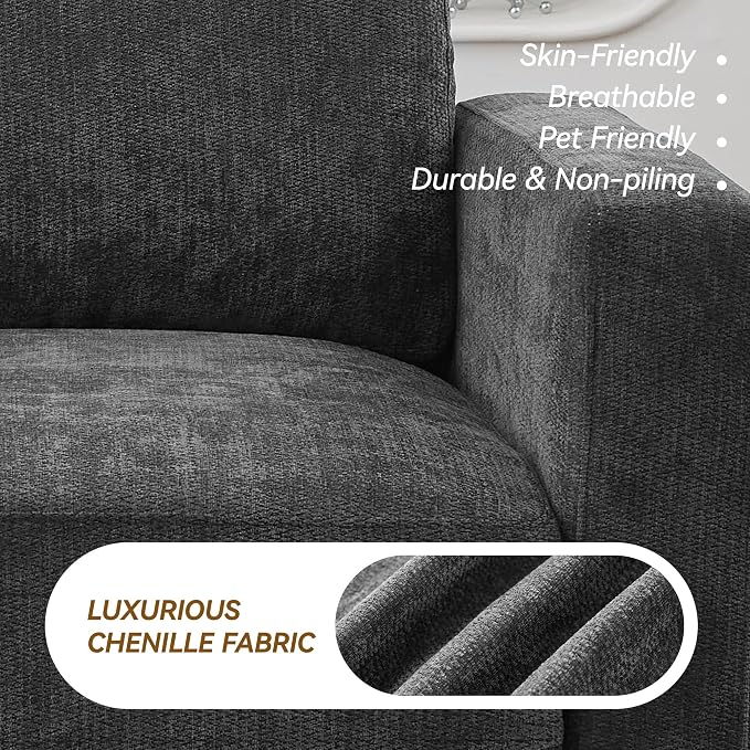 44.2" Chenille Oversized Chair - Image 8