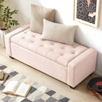 Huatean Home 48" Ottoman with Storage, Upholstered Entryway Bench with Seating - Image 5