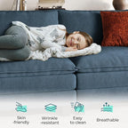 LINSY HOME Modular Sectional Sofa, 6-Seat Corduroy Modern Cloud Couch - Image 3