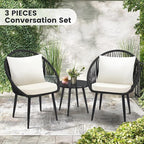 wildformers 3 Pieces Bistro Set, Woven Rope Chair - Image 2