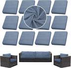 Outdoor Cushion Covers Set, Replacement by SUKAIKEQA