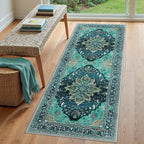 RELEANY Area Rugs 3'x7' Runner Rug Non Slip Washable - Image 2
