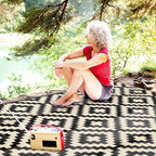 SAND MINE Waterproof Outdoor Rug 9x12 ft, Plastic Reversible Rug, Modern Area - Image 7
