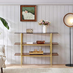 LumFurn Glass Console Table for Living Room, Foyer & Entryway, L41 x W14 x H31 - Image 3