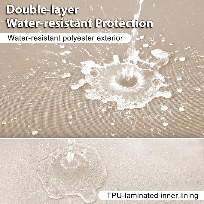 Outdoor Deep Seat Cushion Set, 24x24 Inch Water-Resistant & Fade-Resistant - Image 3