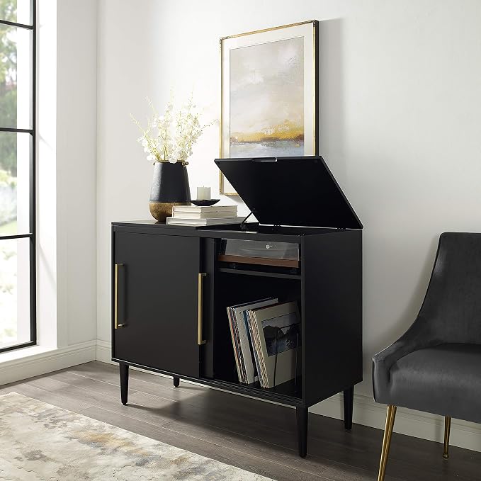 Crosley Furniture Everett Media Console and Record Player Stand - Image 10