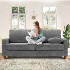 Kidirect 70in U Shaped Couch, Modular Sofa No Tool Assembly, Comfy Sectional - Image 3