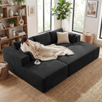 GRUSIGN 106" Oversized Sectional Boneless Sleeper Sofa Bed Couches - Image 3