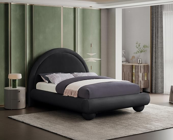 Meridian Furniture MadridBlack-K Madrid Collection Art Deco King Bed - Image 2
