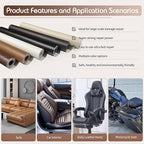 KING MOUNTAIN Leather Repair Patch, 16 x 60 Inches self Adhesive Leather Repair - Image 5