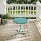 Crosley Furniture Griffith Weather Resistant Retro Metal Outdoor Side Table - Image 6