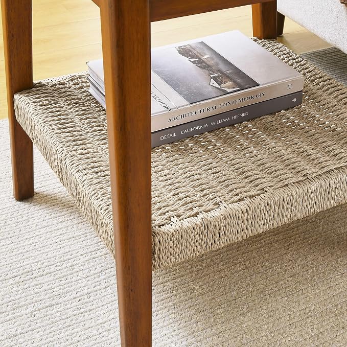 Mid-Century Modern Boho Side Table - Image 5
