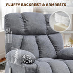 Massage Rocking Recliner Chair, Ergonomic Recliners Sofa - Image 4