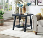Roundhill Furniture Athens Contemporary 3-Piece Wood Shelf Coffee Table Set - Image 9