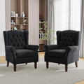 Mid-Century Modern 2-Piece Wingback Chair Set by PiaRicco