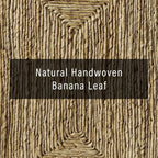 Crosley Furniture Marella Handwoven Banana Leaf Console Table, Rattan Sofa - Image 6