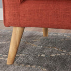 GDFStudio Mid Century Modern Fabric Loveseat - Image 7