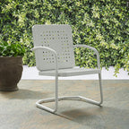 Crosley Furniture Bates 2-Piece Outdoor Chair Set, Retro Metal Patio Chairs - Image 9